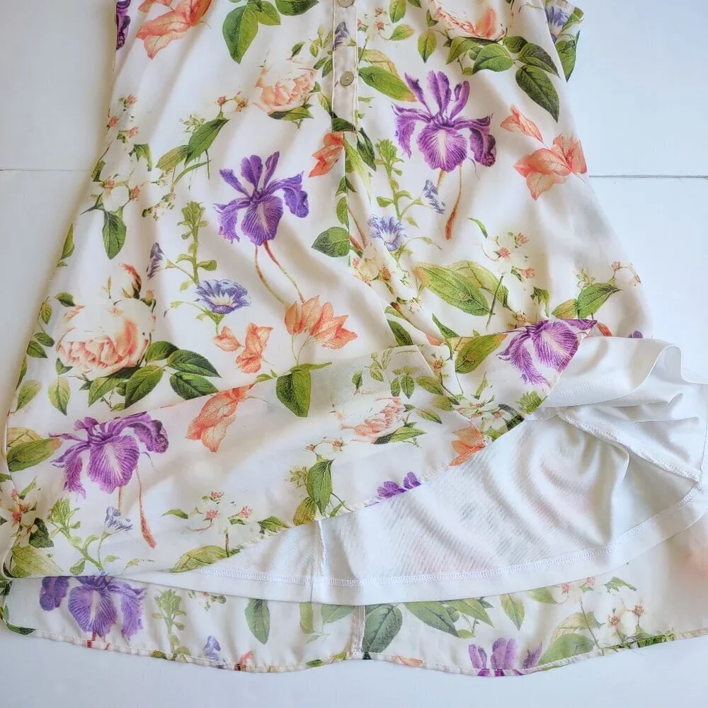 Show Me Your MuMu Floral Mini Dress Tropical Garden Resort Vaca Size Small - Picture 9 of 9
